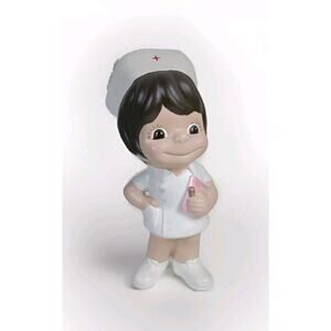 Vintage Atlantic Mold Registered Nurse RN LPN Ceramic Figure 1970s Gift Decor